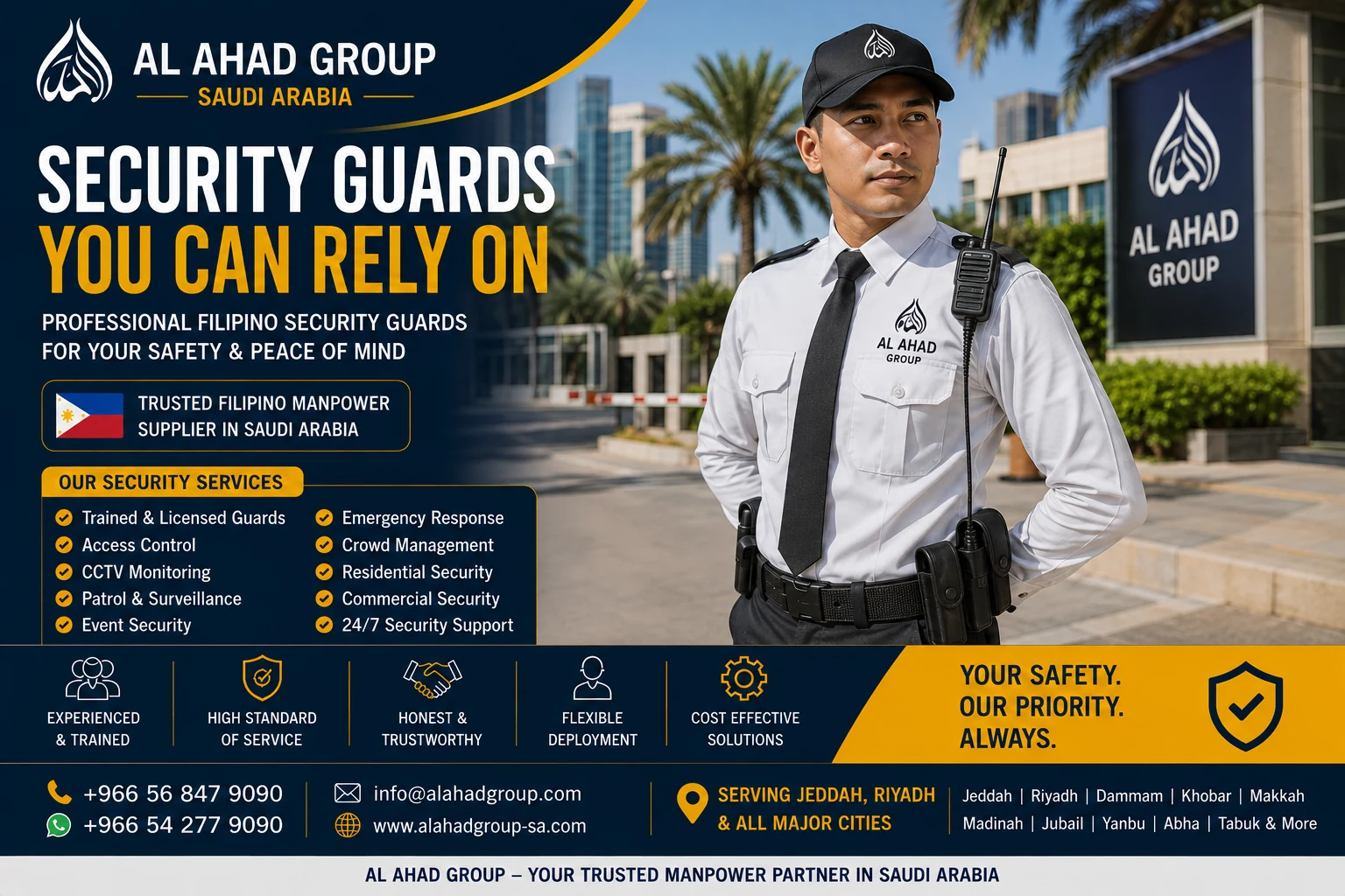 Facility Management Staff vacancy for Filipino candidates in Jeddah