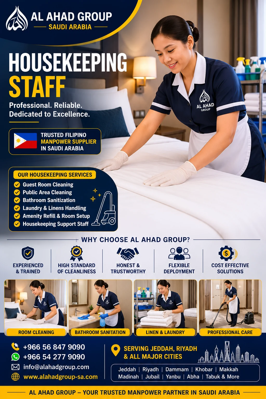 Hotel Staff vacancy for Filipino candidates in Jeddah